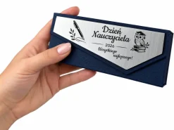 Pióro + Długopis w Ozdobnym Pudełku z Grawerem - Prezent na Dzień Nauczyciela dla Wychowawcy Nauczyciela