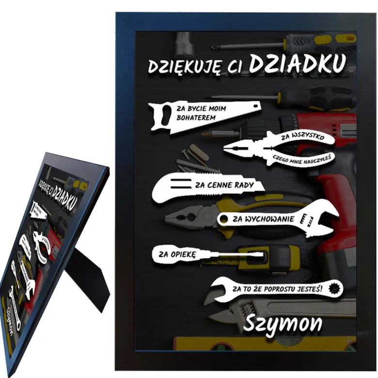 Podziękowanie dla dziadka majsterkowicza - prezent na Dzień Dziadka
