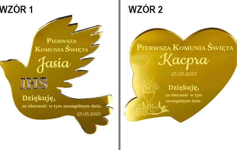 Podziękowanie dla Gości Komunia Magnes - Podziękowania dla Gości