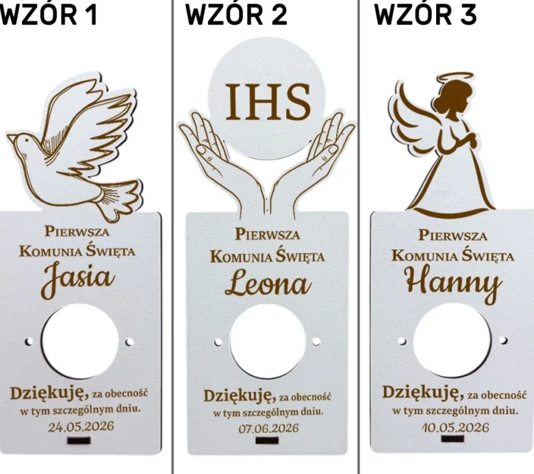 Podziękowanie dla Gości Komunia - Podziękowania Upominek dla Gości