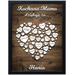 Podziękowanie dla mamy 30x40 cm - prezent na Dzień Matki