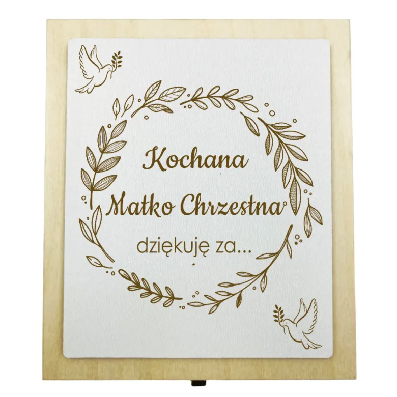 Podziękowanie dla Rodziców Chrzestnych Komunia - prezent dla Matki Chrzestnej Ojca Chrzestnego