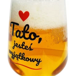 Pokal Kufel do Piwa dla Taty 500 ml - Prezent na Dzień Ojca Święta Urodziny