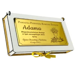 Pudełko na Pieniądze Komunia - Pamiątka Pierwszej Komunii Świętej dla Chłopca Dziewczynki Prezent na Komunię Święta