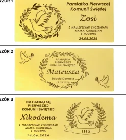 Pudełko na Pieniądze Komunia - Pamiątka Pierwszej Komunii Świętej dla Chłopca Dziewczynki Prezent na Komunię Święta