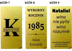 Pudełko na Wino Alkohol z Grawerem - prezent na urodziny dla kobiety faceta mężczyzny