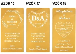 Pudełko na Wino z grawerem - prezent na Ślub Ślubny dla Pary Młodej