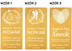 Pudełko na Wino z grawerem - prezent na Ślub Ślubny dla Pary Młodej