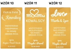 Pudełko na Wino z grawerem - prezent na Ślub Ślubny dla Pary Młodej