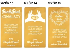 Pudełko na Wino z grawerem - prezent na Ślub Ślubny dla Pary Młodej