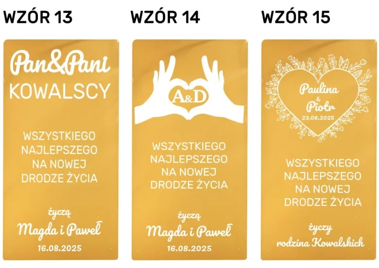 Pudełko na Wino z grawerem - prezent na Ślub Ślubny dla Pary Młodej