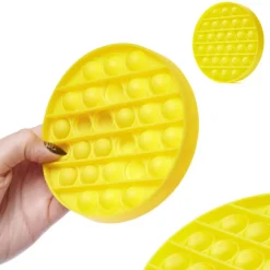 Push Bubble koło żółte Zabawka sensoryczna Pop it