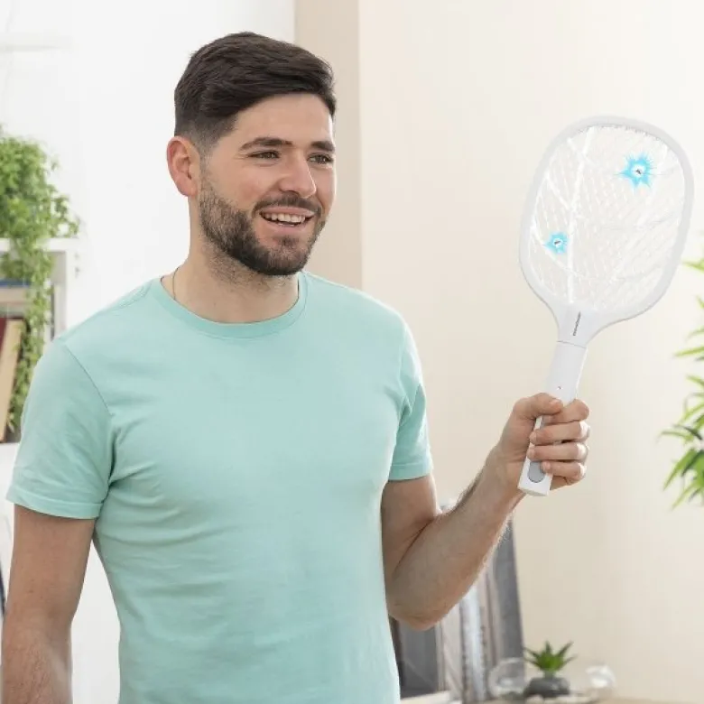 Rakieta owadobójcza 2 w 1, akumulatorowa, z lampą UV