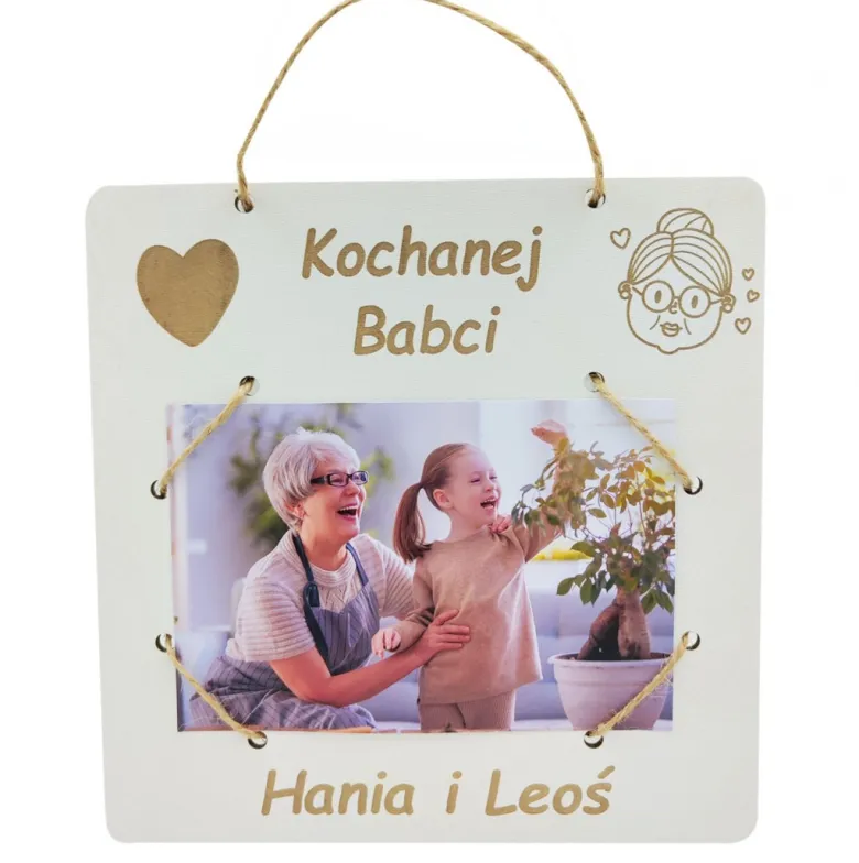 Ramka na zdjęcia - prezent dla babci i dziadka