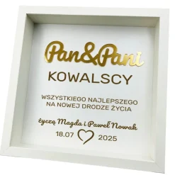 Ramka Pamiątka Ślubu - Prezent na Ślub dla Młodej Pary