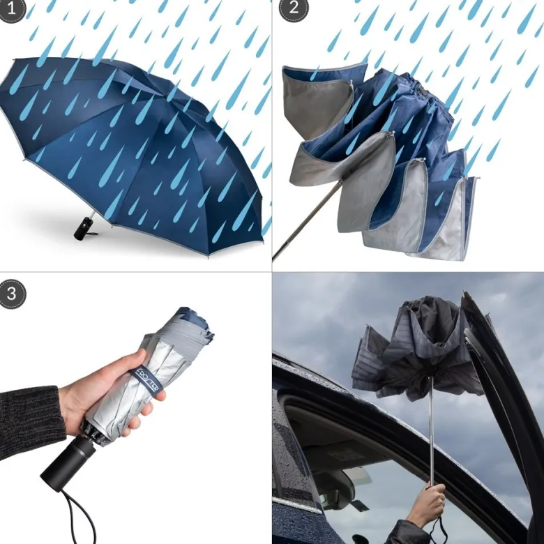 Securella - Odwrócony Parasol z Odblaskiem