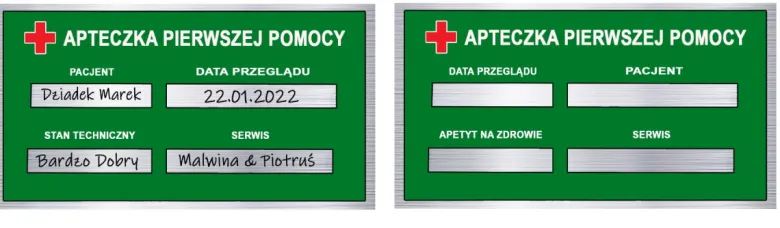 Skrzynka, apteczka pierwszej pomocy na alkohol