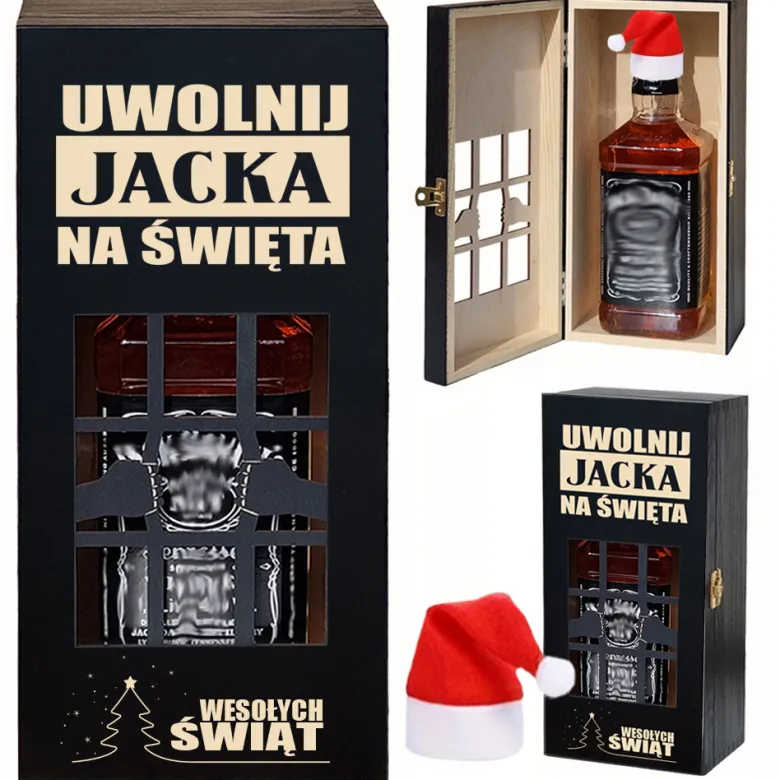 Skrzynka na alkohol - prezent na Święta dla faceta taty dziadka mężczyzny brata