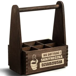 Skrzynka nosidło na piwo dla Dziadka - prezent na Dzień Dziadka Urodziny Imienieny