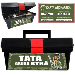 Skrzynka Tata Gruba Ryba - prezent dla Taty wędkarza