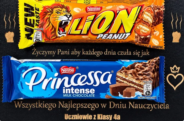 Słodka Tabliczka dla Nauczyciela - prezent na Dzień Nauczyciela