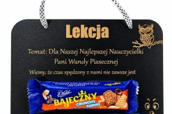 Słodka Tabliczka dla Nauczyciela - prezent na Dzień Nauczyciela