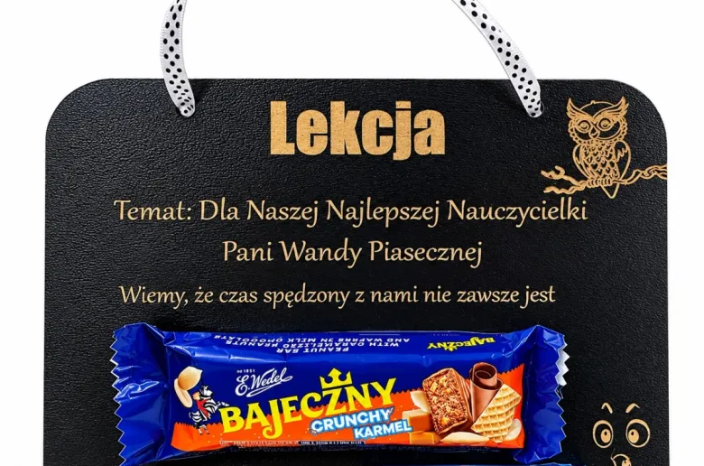 Słodka Tabliczka dla Nauczyciela - prezent na Dzień Nauczyciela