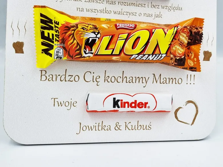 Słodka Tabliczka na Dzień Mamy - Biała