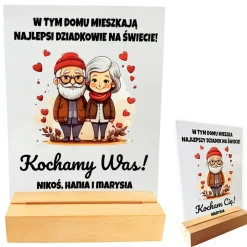 Statuetka Prezent na Dzień Babci i Dziadka dla Dziadków
