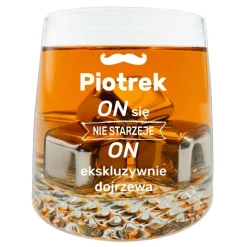 Szklanka do whisky KROSNO z grawerem - prezent na 18 40 50 60 urodziny święta dla faceta mężczyzny chłopaka