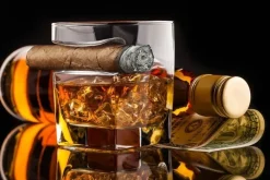 Szklanka na whisky i cygaro