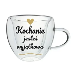 Szklanka Termiczna Serce dla Żony Dziewczyny - Prezent na Walentynki dla Niej