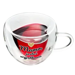 Szklanka Termiczne Serce dla Mamy - prezent na Dzień Mamy Matki Urodziny Święta Kubek