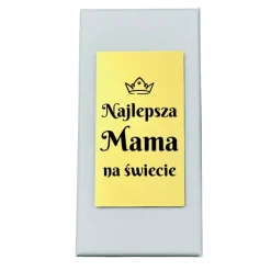 Szklany Brelok Serce z Grawerem dla Mamy - Prezent dla Mamy na Dzień Matki Urodziny Święta