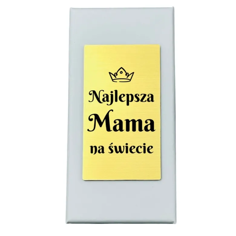 Szklany Brelok Serce z Grawerem dla Mamy - Prezent dla Mamy na Dzień Matki Urodziny Święta