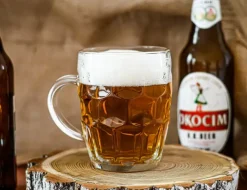 Szklany kufel do piwa z grawerem w ozdobnym kartoniku - prezent na 18 30 40 50 60 urodziny dla faceta mężczyzny