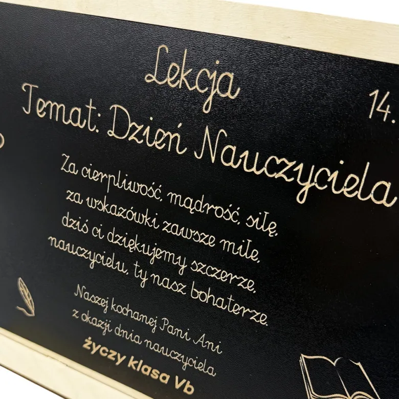 Tablica z Grawerem dla Nauczyciela - prezent na Dzień Nauczyciela dla wychowawcy