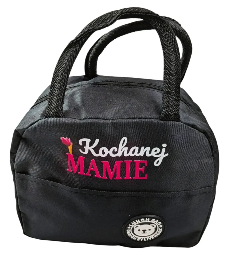 Torba Termiczna na Lunch Kochanej Mamie - Prezent dla Mamy na Dzień Matki Święta Urodziny Lunchbox