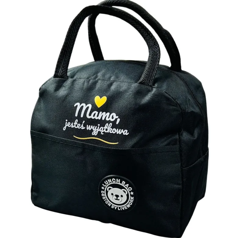 Torba Termiczna na Lunch Mamo Jesteś Wyjątkowa - Prezent dla Mamy na Dzień Matki Święta Urodziny Lunchbox