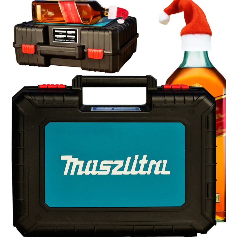 Walizka na alkohol MaszLitra skrzynka - prezent dla budowlańca mechanika