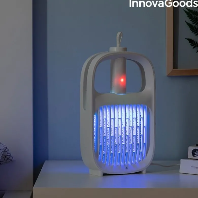 2w1 Elektryczna łapka na muchy i lampa owadobójcza na akumulator