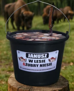 Wiadro Grzybiarza - Śmieszny Prezent dla Grzybiarza Taty Dziadka Męża