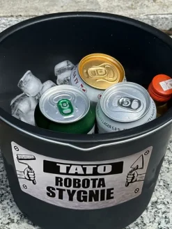 Wiadro na Piwo dla Taty - Śmieszny Prezent dla Taty na Dzień Ojca Urodziny Święta