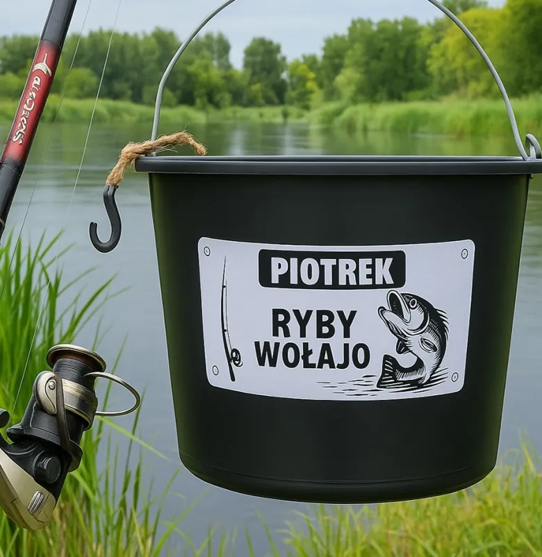 Wiadro Wędkarza - Śmieszny Prezent dla Taty Dziadka Męża Chłopaka