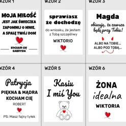 Świeca Świeczka Zapachowa - Śmieszny Prezent na Walentynki dla Męża Żony Niego Niej Chłopaka Dziewczyny