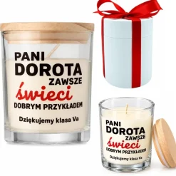 Świeca Zapachowa dla Nauczyciela Wychowawcy - Prezent na Dzień Nauczyciela