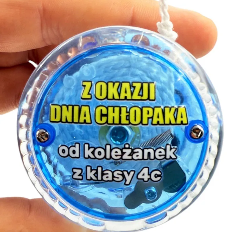 Świecące JOJO z własnym podpisem - prezent na Dzień Chłopaka Szkoła Przedszkole