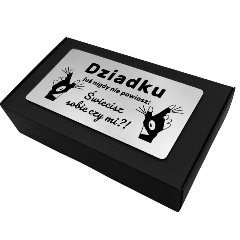 Świecące Rękawiczki LED z grawerem dla Dziadka - prezent na Dzień Babci i Dziadka Święta Urodziny