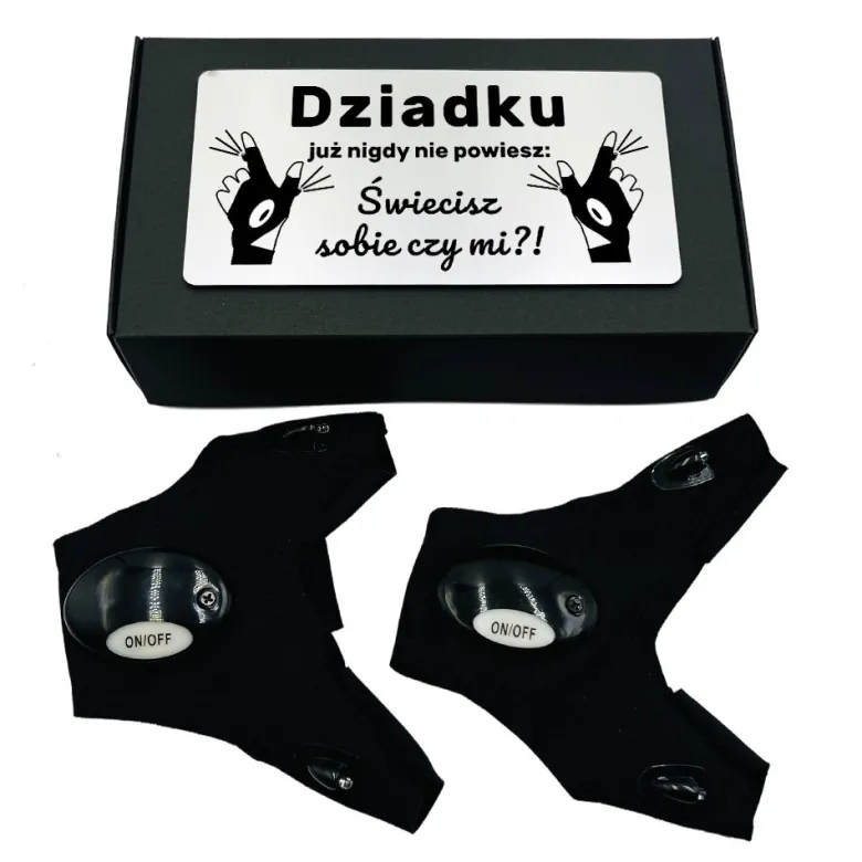 Świecące Rękawiczki z Grawerem - prezent dla męża taty dziadka chłopaka na Święta Urodziny