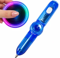 Świecący Długopis Fidget Spinner + Życzenia - Prezent na Dzień Chłopaka Szkoła Przedszkole